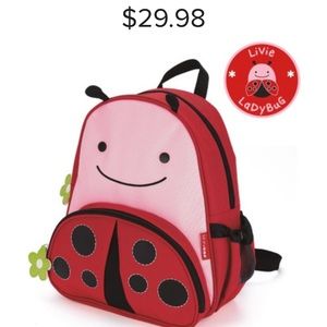 EUC - Skiphop ladybug backpack - no rips, stains or tears!
